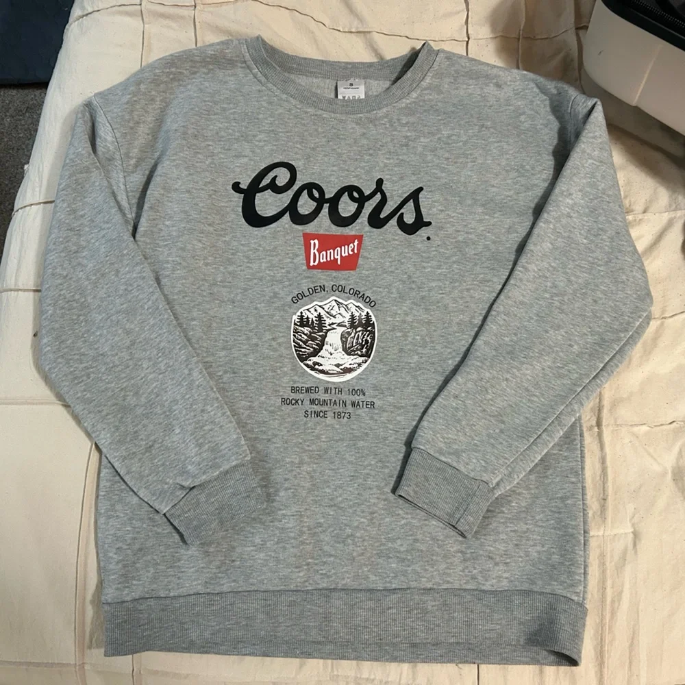 COORS BANQUET GRAY SWEATSHIRT - Picture 2 of 4